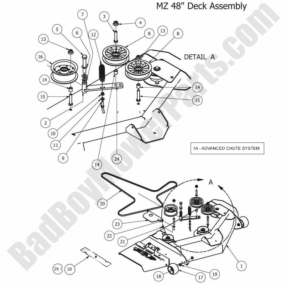 2012 MZ 48" Deck Assembly