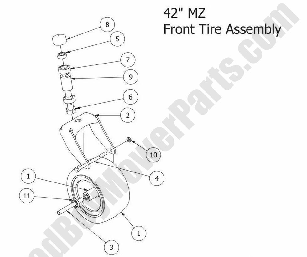 2014 MZ Front Fork Assembly