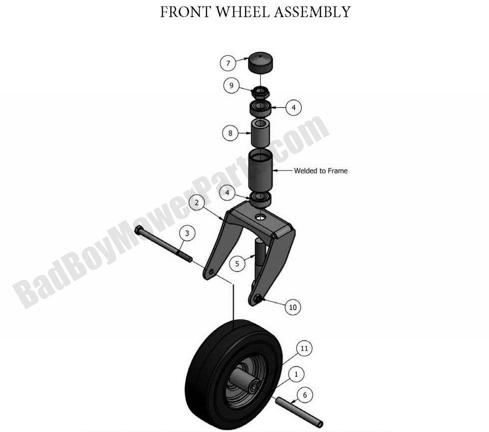 2011 MZ - Front Wheel Assembly