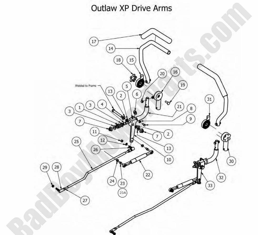 2012 Outlaw XP Drive Arms