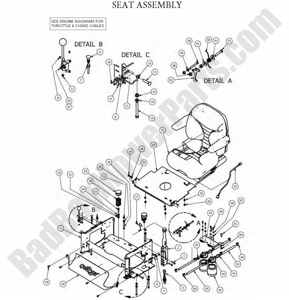 2012 Outlaw XP - Seat Assembly