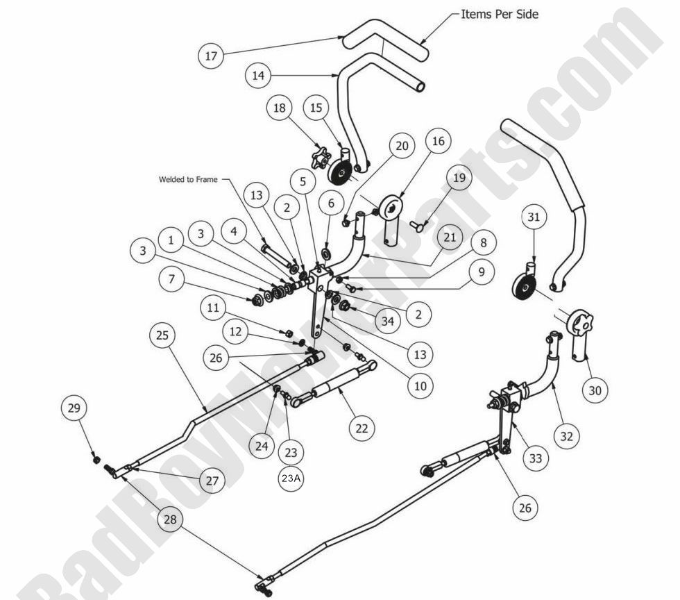 2013 Outlaw XP - Drive Arm Assembly