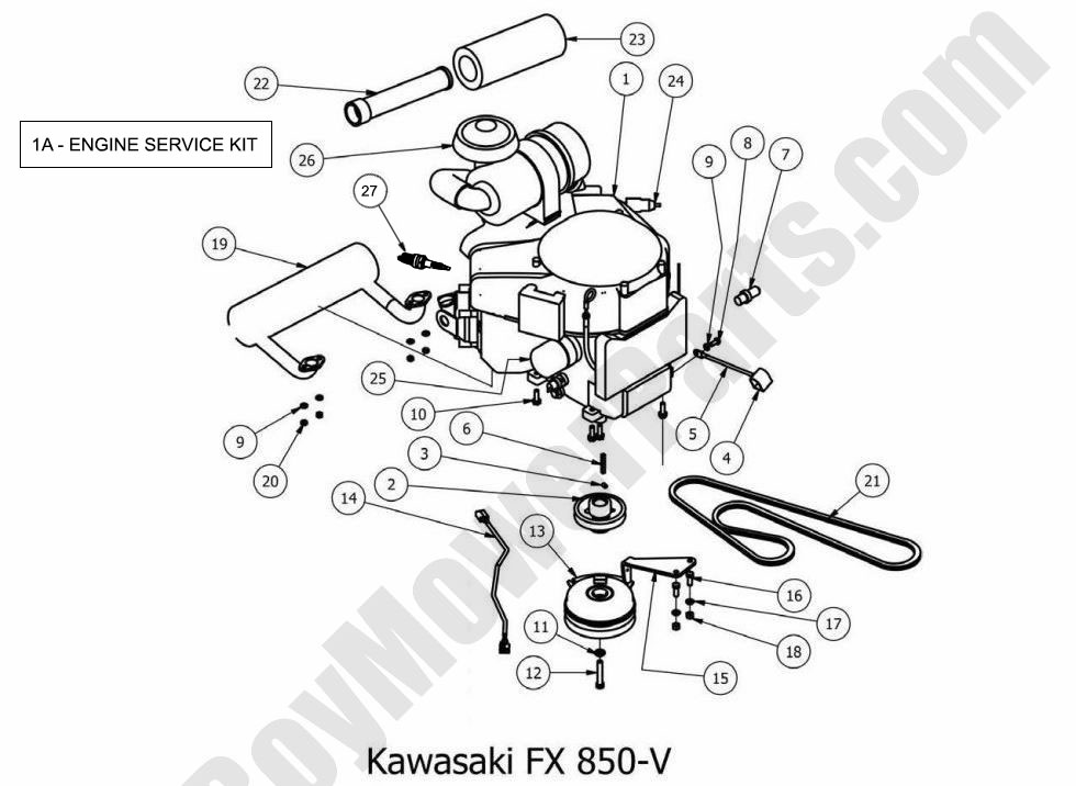2013 Outlaw XP Engine - Kawasaki FX850V
