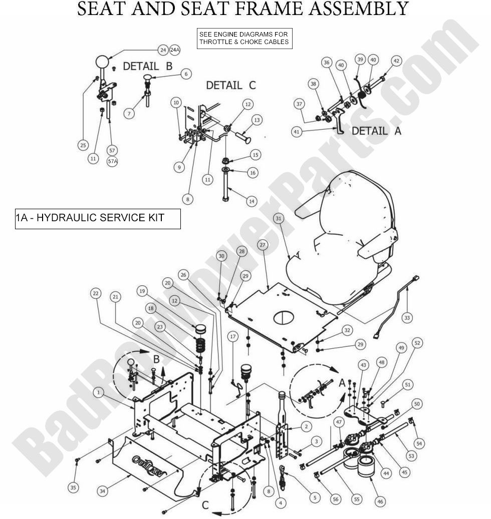 2013 Outlaw XP - Seat Frame Assembly