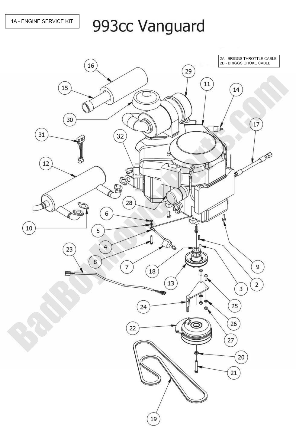 2015 Outlaw XP - Engine - Vanguard 993