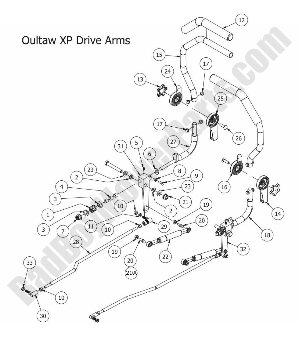 2015 Outlaw XP Drive Arms
