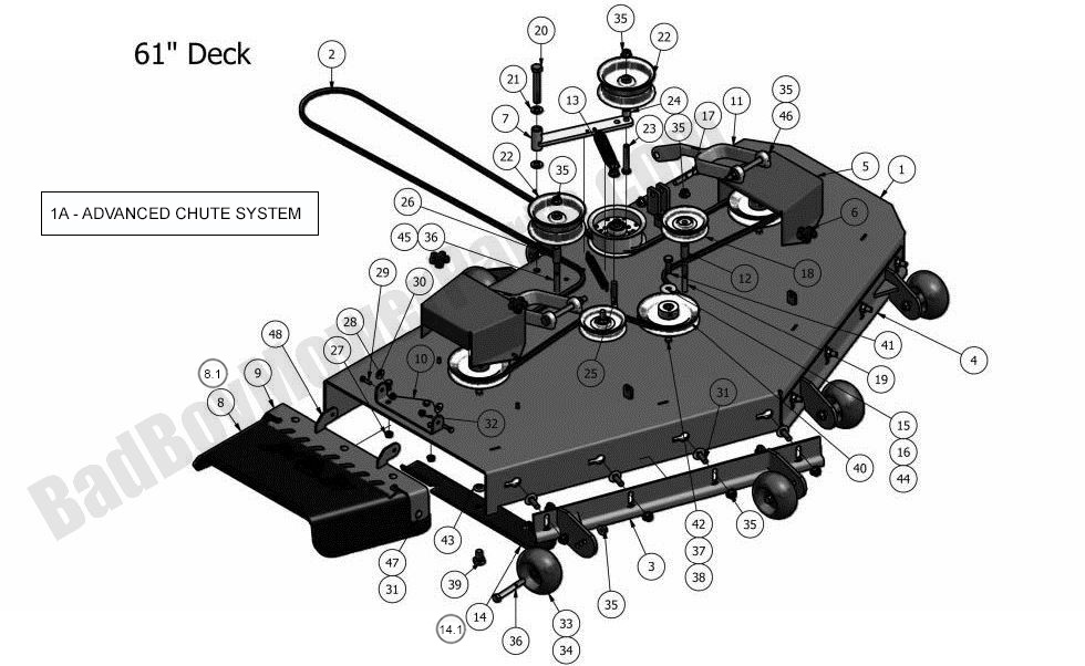 2011 Outlaw & Outlaw Extreme - 61" Deck Assembly