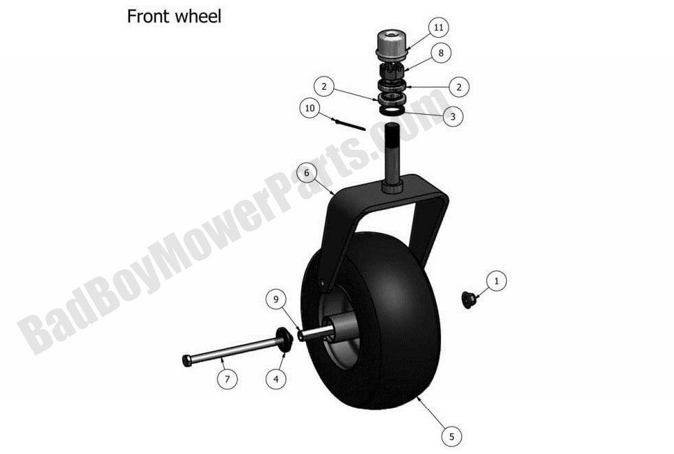 2011 Outlaw & Outlaw Extreme Front Wheel Assembly