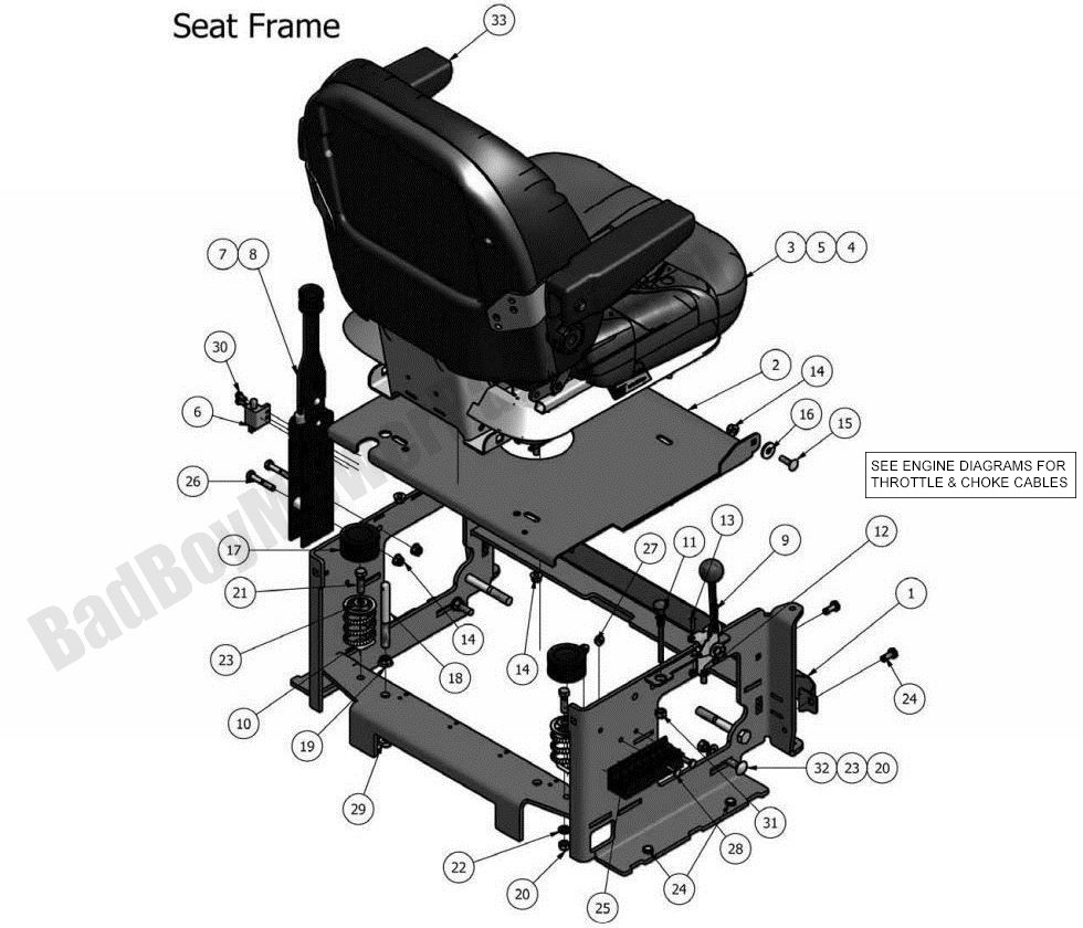 2011 Outlaw & Outlaw Extreme - Seat Frame