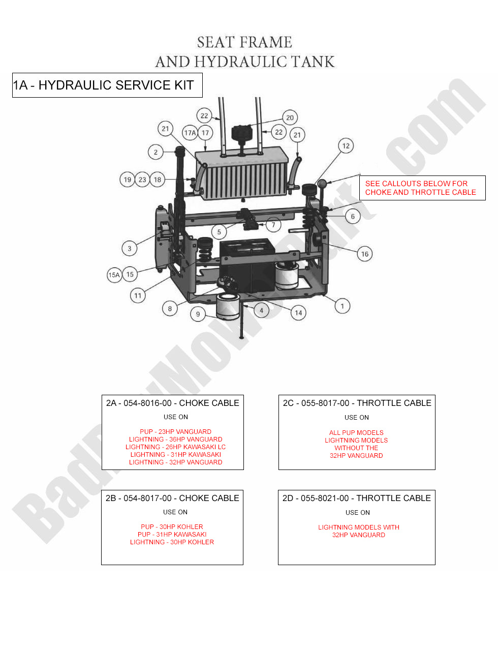 2010 Pup and Lightning - Seat Frame & Tank