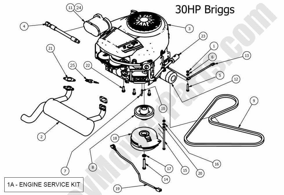 2012 Stand-On Engine - 30Hp Briggs