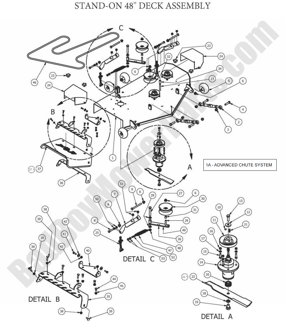 2012 Stand-On - 48" Deck Assembly