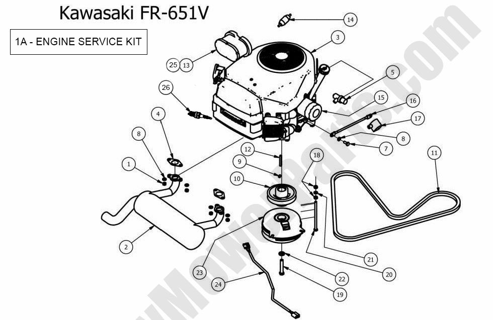 2012 Stand-On Engine - Kawasaki FR651V