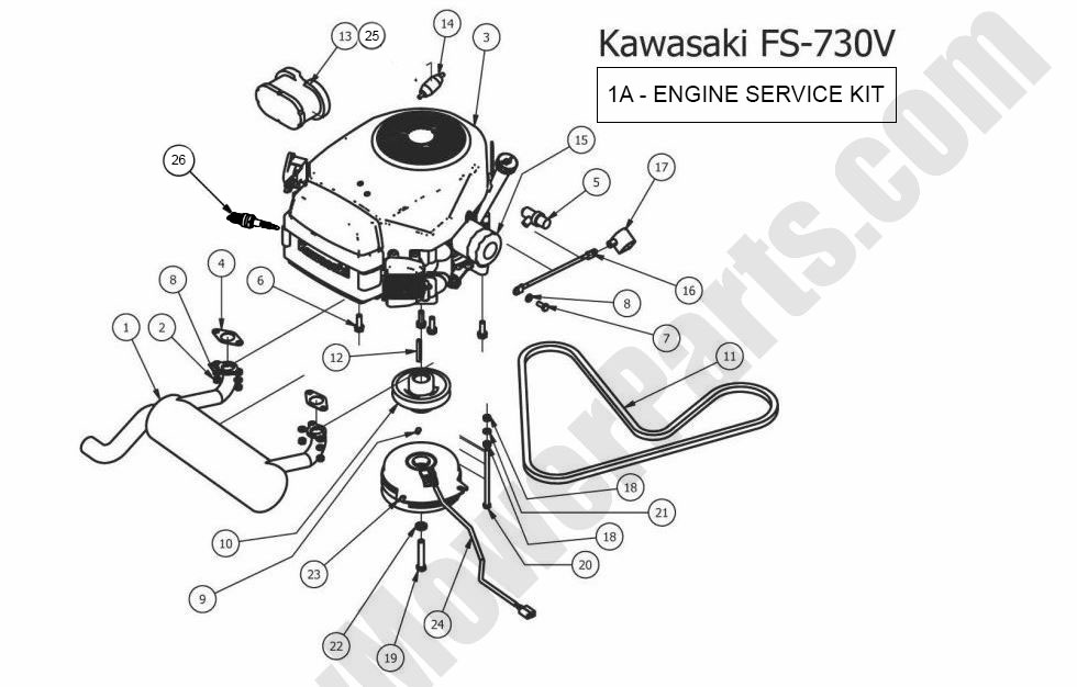 2012 Stand-On Engine - Kawasaki FS730V