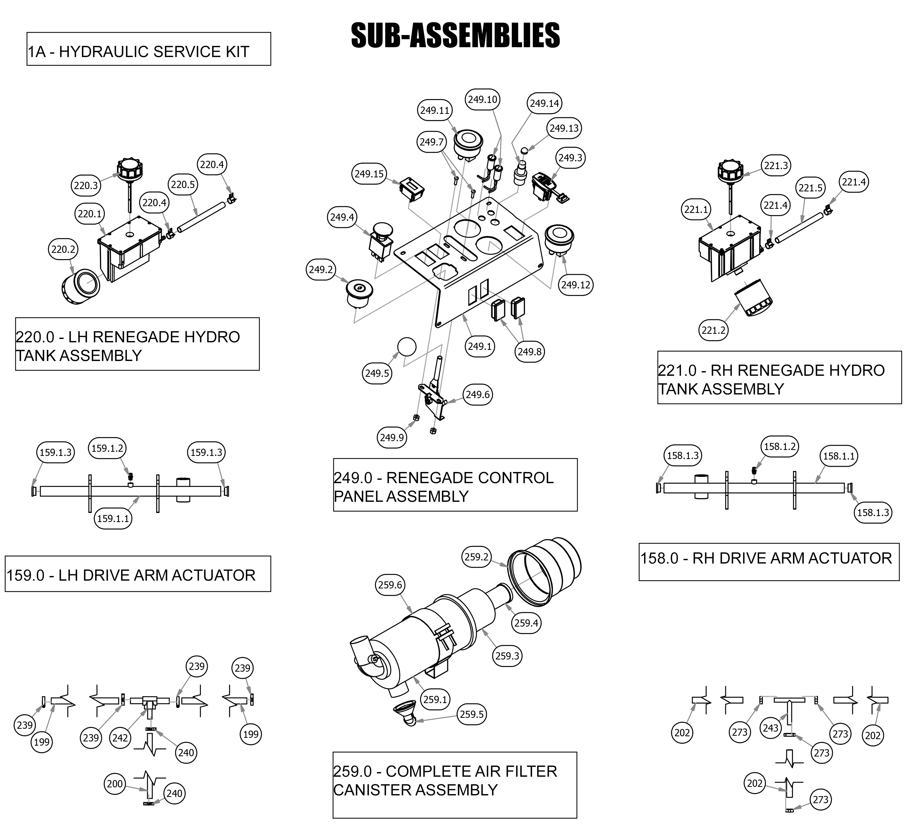 2020 Renegade - Diesel - Sub-Assemblies