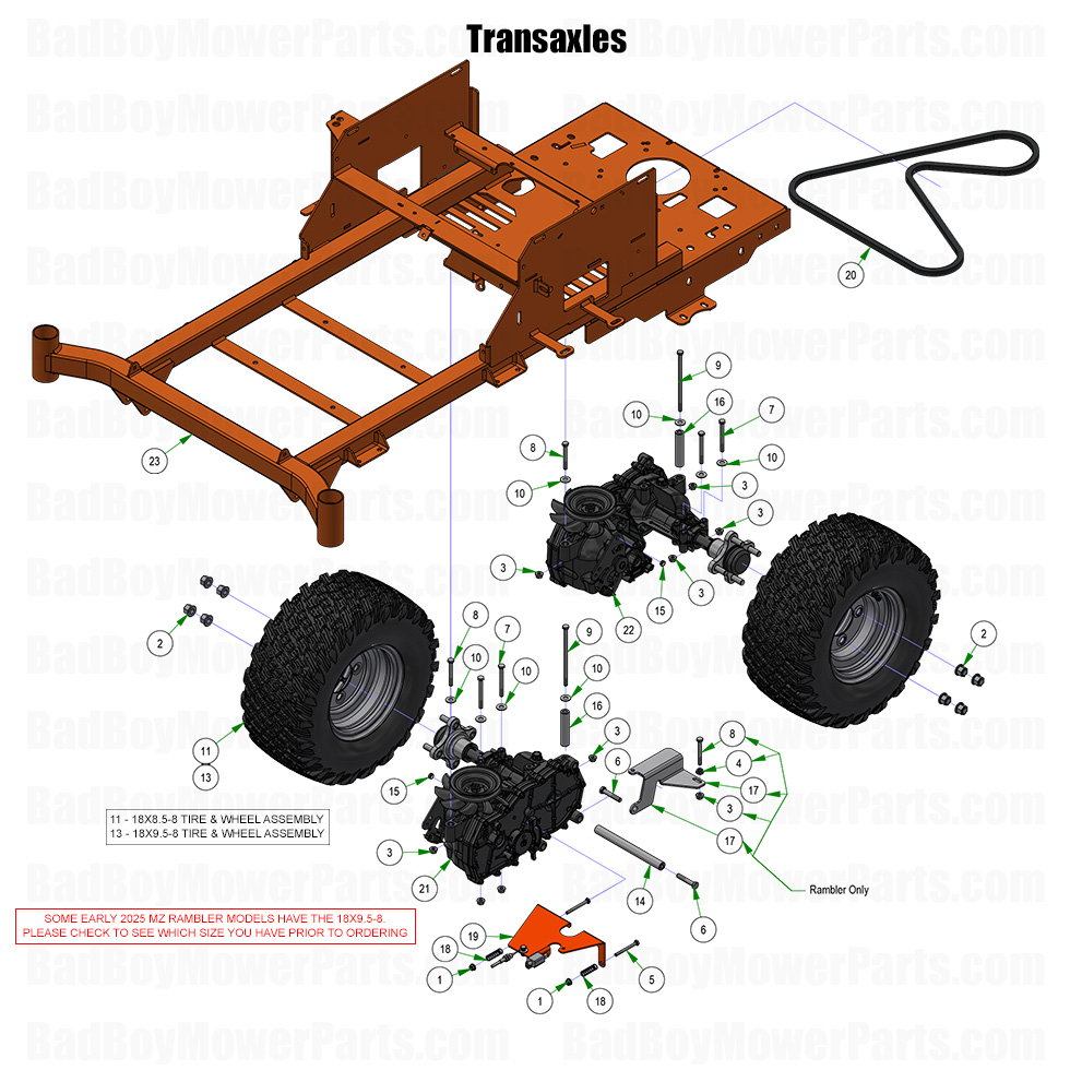 2025 MZ Rambler - Transaxle Assembly