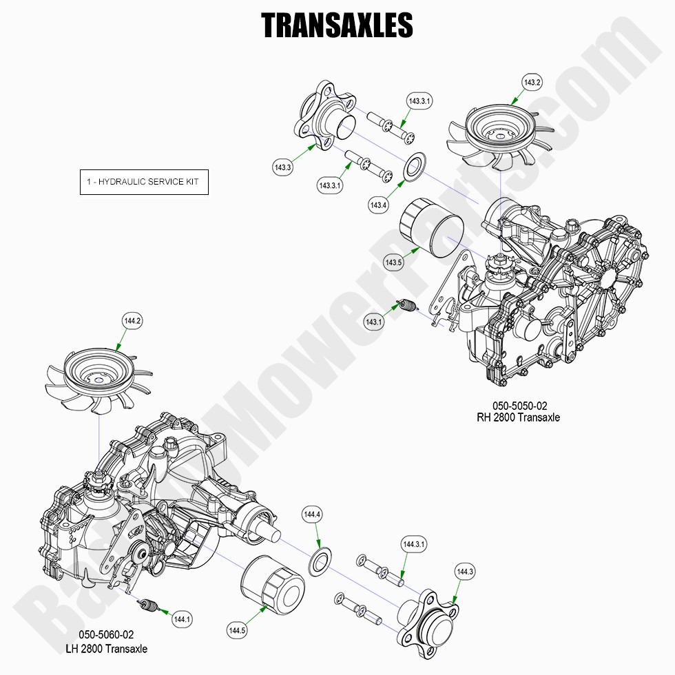 2022 ZT Avenger - Transaxles
