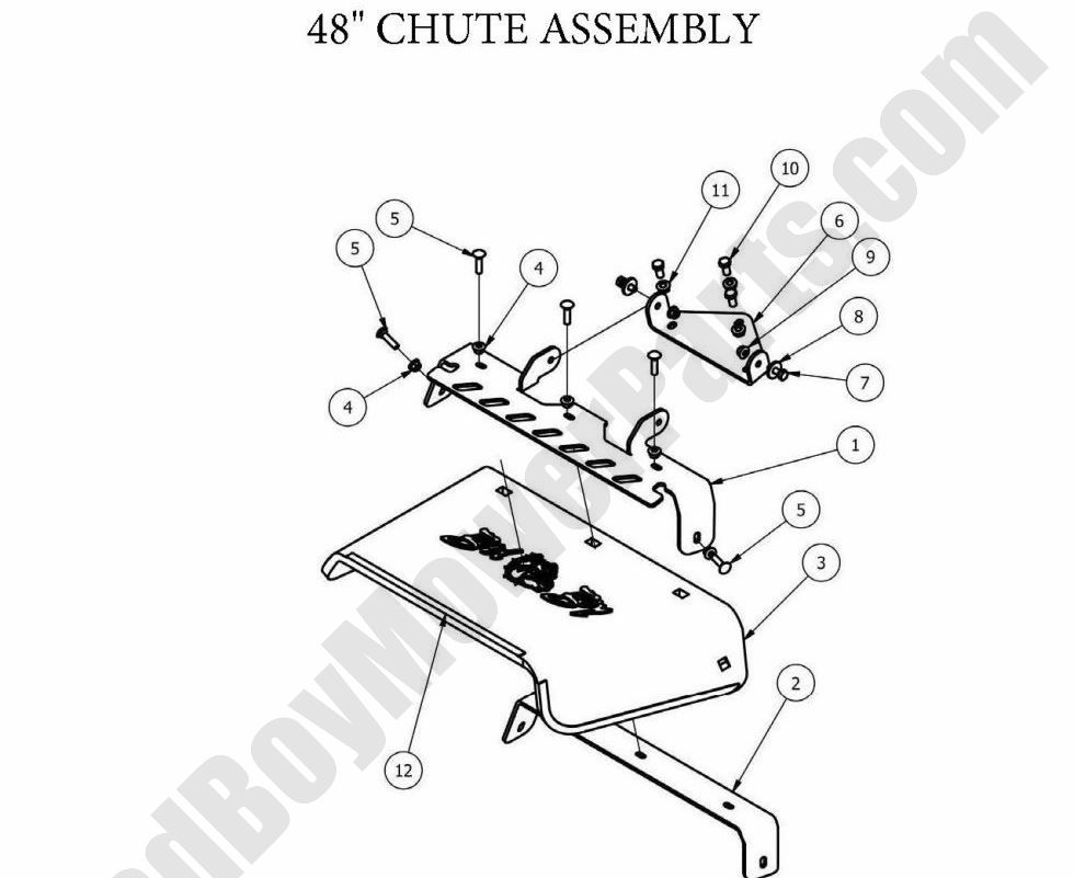 2013 ZT Elite - 48" Chute Assembly