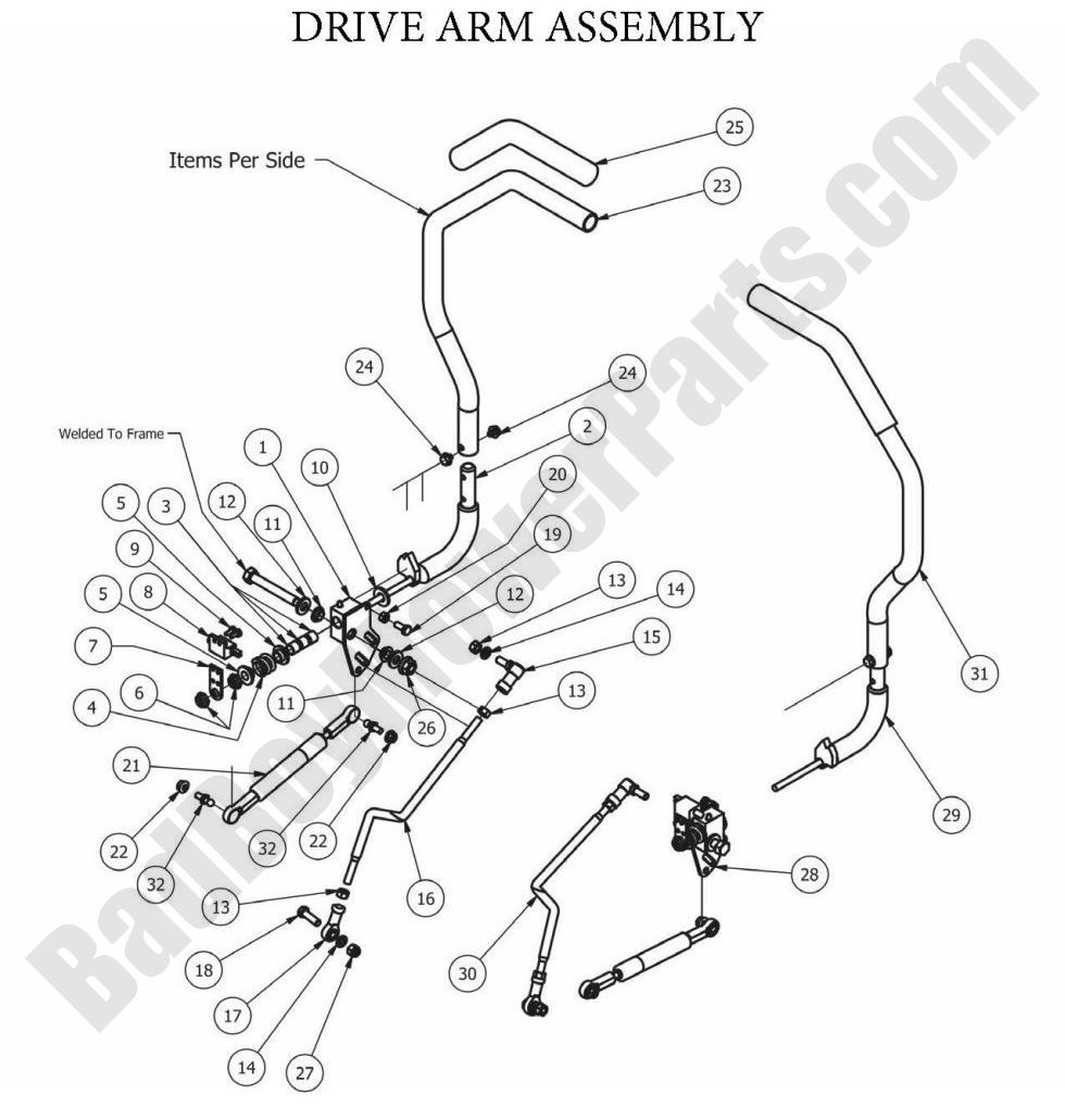 2013 ZT Elite - Drive Arm Assembly