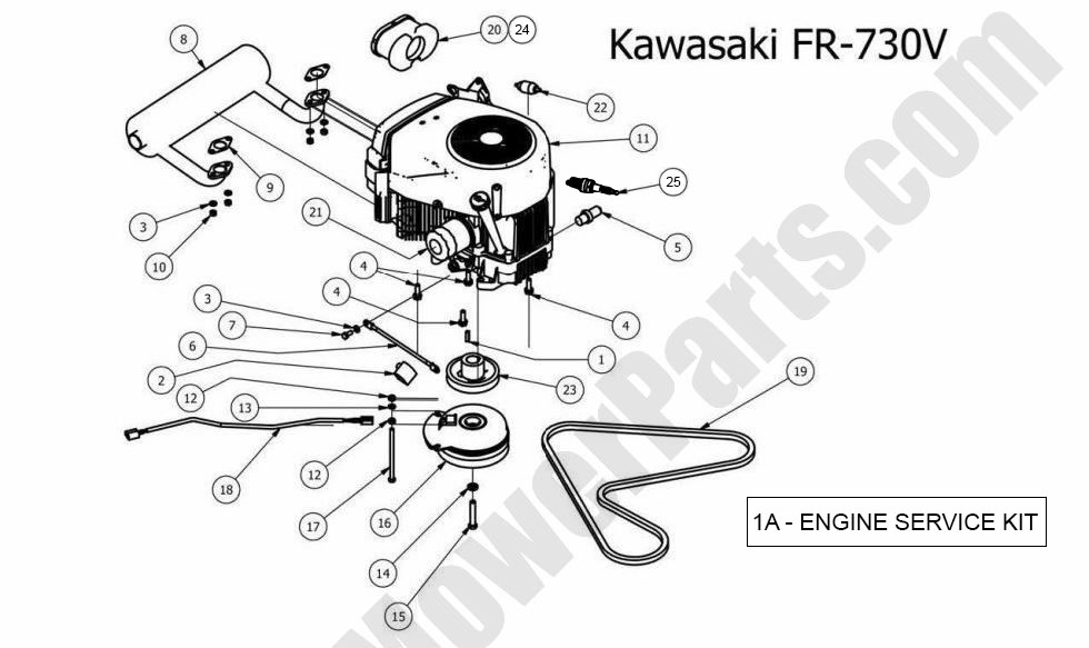 2013 ZT Elite Engine - Kawasaki FR730V