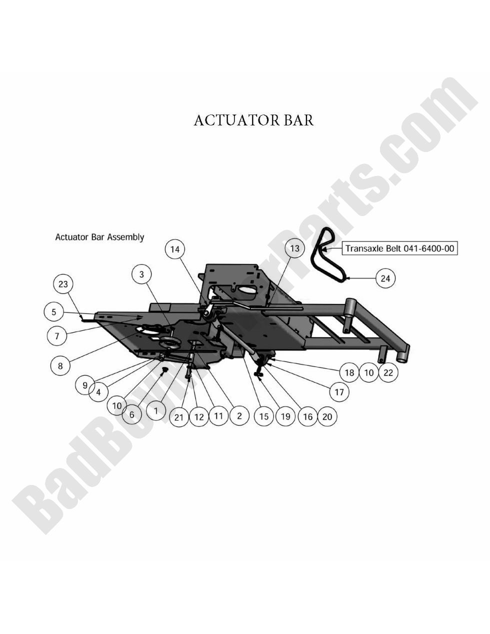 2010 ZT - Actuator Bar