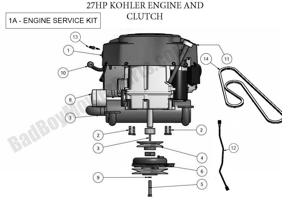 2011 ZT Engine - 27Hp Kohler