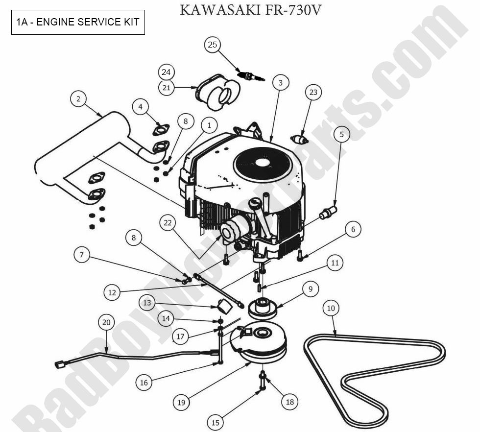 2012 ZT Engine - Kawasaki FR730V