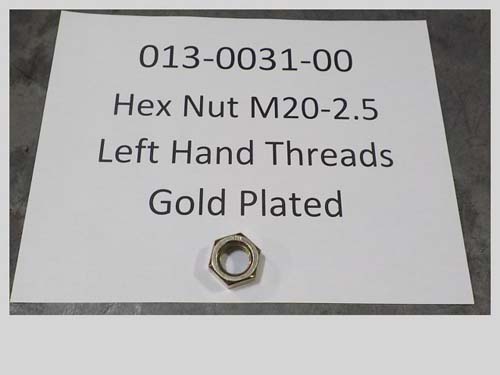 013-0031-00 - Hex Nut M20-2.5 LH | Free Shipping Over $100