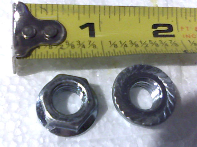 013-5201-00 - 3/8-16 Hex Flange Nuts Zinc w/ Serrations