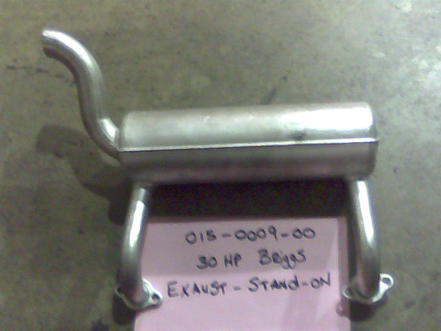 015-0009-00 - Exhaust-Stand On-30hp Briggs