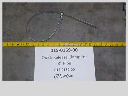 015-0159-00 - Quick Release Clamp 8" Pipe | Free Shipping Over $100