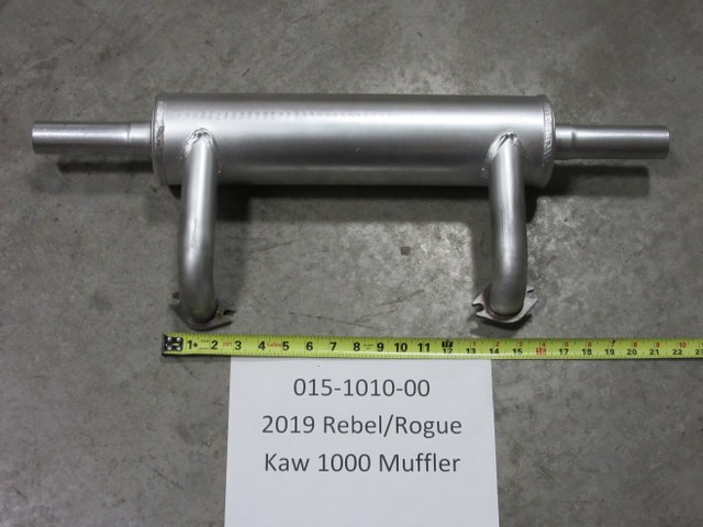 015-1010-00 - 2019-2022 Rebel/Rogue Kawasaki 1000 Muffler Catalytic Combustion # 572031-MUF 1353 RE