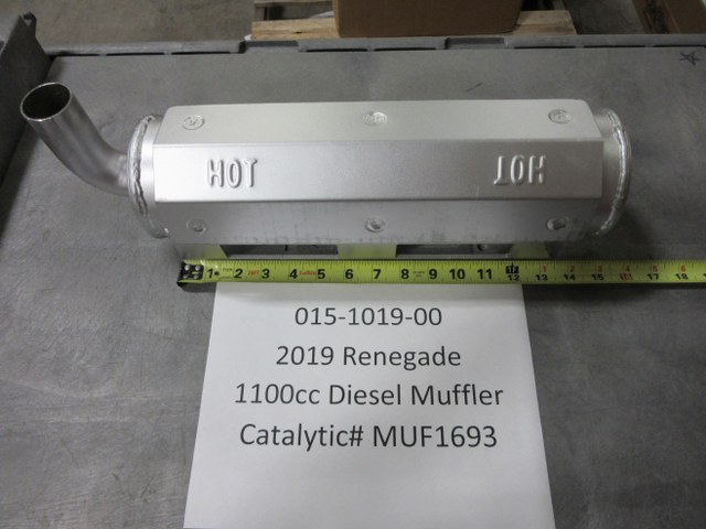 015-1019-00 - 2019-2024 Renegade Diesel Muffler Catalytic# MUF1693