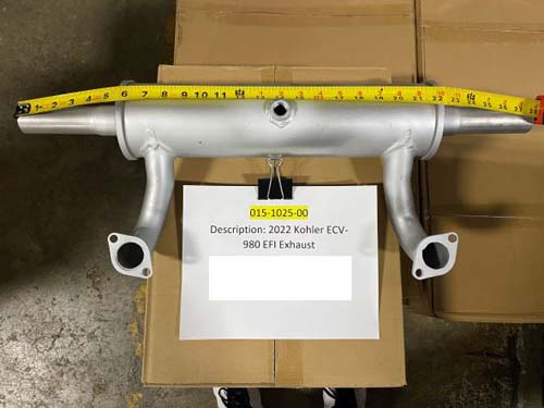 015-1025-00 - Kohler ECV-980 EFI Exhaust (See Models Used On for Detail)