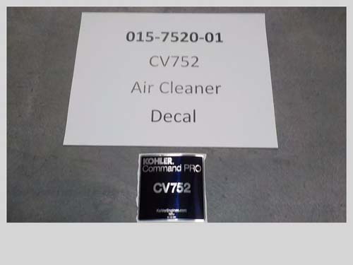 015-7520-01 - CV752 Air Cleaner Decal | Free Shipping Over $100