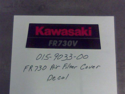 015-9033-00 - FR730V Air Filter Cover Decal