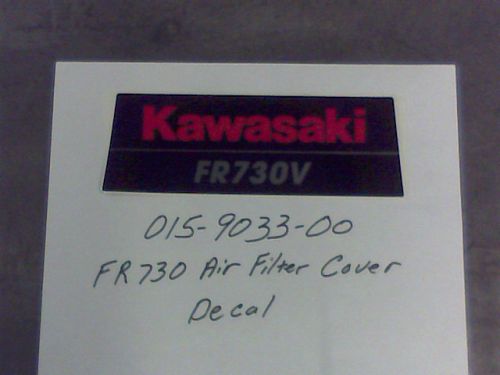 015-9033-00 - FR730V Air Filter Cover Decal | Free Shipping Over $100