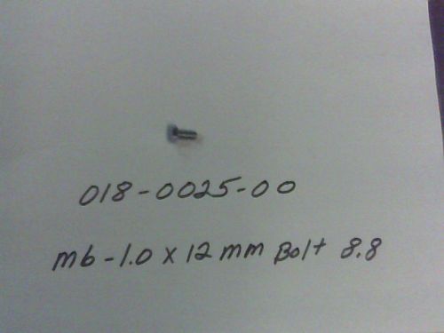 018-0025-00 - M6-1.0x12mm Bolt 8.8