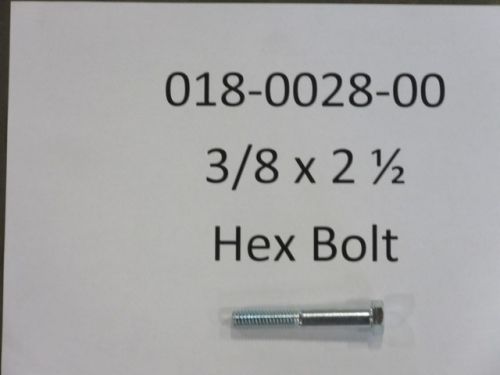 018-0028-00 - 3/8x2 1/2" Hex Bolt | Free Shipping Over $100