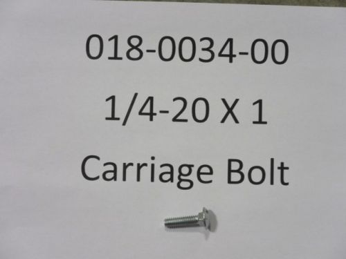018-0034-00 - 1/4-20 x 1 Carriage Bolt