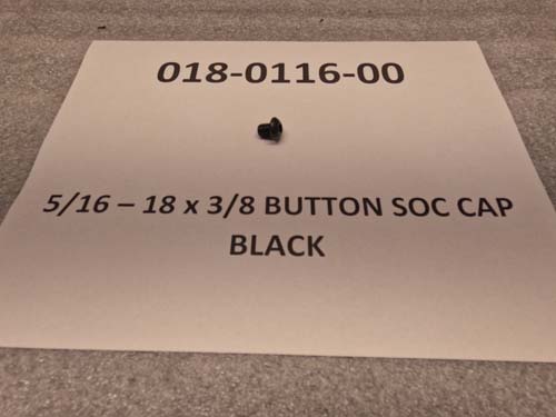 018-0116-00 - 5/16-18 x 3/8 Button SOC CAP BLACK