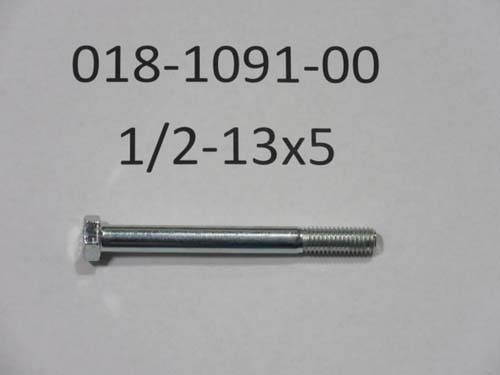 018-1091-00 - 1/2-13x5 Hex Bolt  | Free Shipping Over $100
