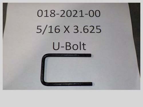 018-2021-00 - 5/16" X 3.625" U-Bolt | Free Shipping Over $100