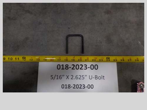 018-2023-00 - 5/16" X 2.625" U-Bolt | Free Shipping Over $100