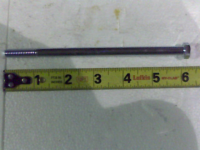 018-5355-00 - 5/16-18 X 6  Hex Bolt Zinc