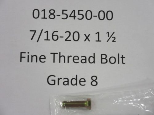 018-5450-00 - 7/16-20 x 1 1/2 Fine Thread Bolt Gr8