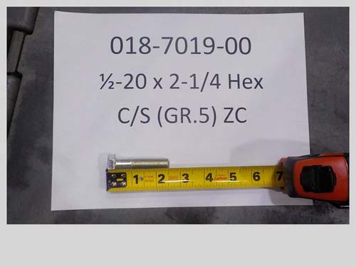 018-7019-00 - 1/2-20 X 2-1/4 Hex C/S | Free Shipping Over $100