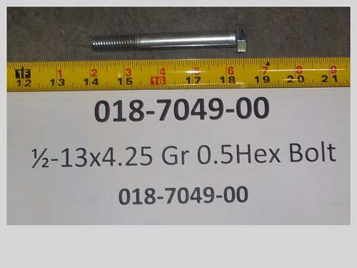 018-7049-00 - 1/2 -13 x 4.25 gr. 5 hex bolt
