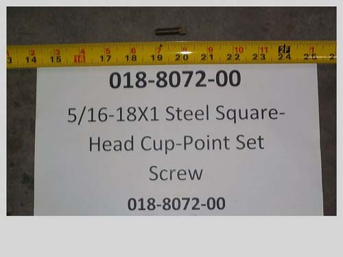 018-8072-00 - 5/16-18 X 1 Square-Head  | Free Shipping Over $100