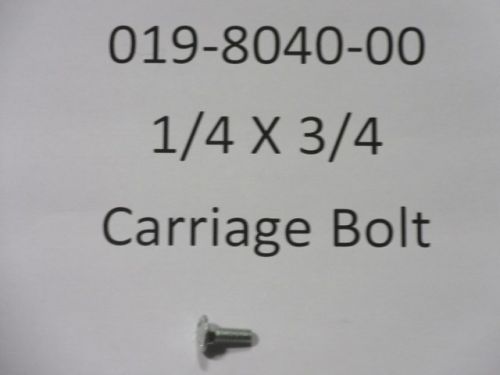019-8040-00 - 1/4 x 3/4 Carriage Bolt